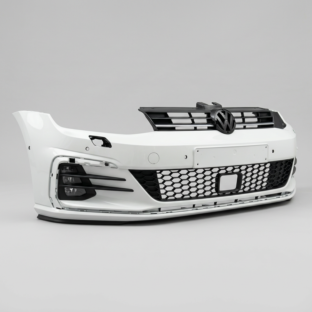 VW Golf MK7 front bumper — Pure White